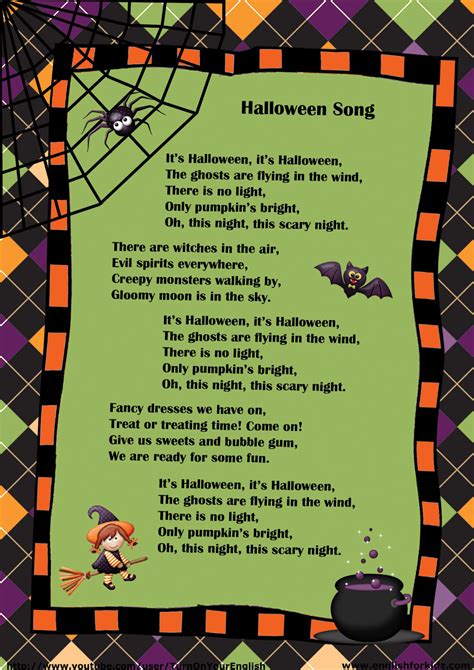 the halloween song lyrics